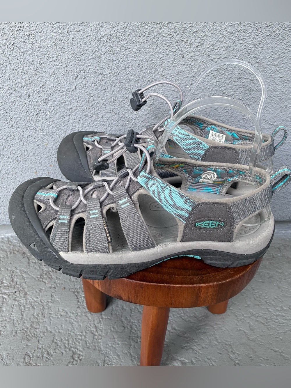 KEEN Newport H2 Waterproof Sport Sandals Gray Teal Women’s 8.5 - Picture 3 of 10
